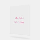 MODELES TENDANCE MODERNES NOM ANNEE PASTEL ROSE (Angle)