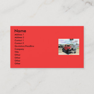 Modelez un carte de visite