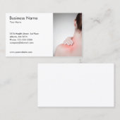 Modelformulier voor een zakelijke achterbankkaart visitekaartje (Voorkant / Achterkant)