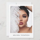 Modeling Comp Card 5 Foto QR Code (Voorkant)