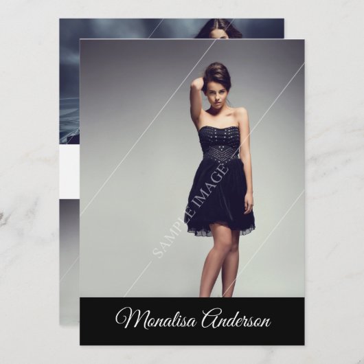 Modélisation de la carte d'élém./de carte de Zed (Devant / Derrière)