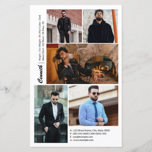 Modélisation du Modèle de carte Comp (Dos)