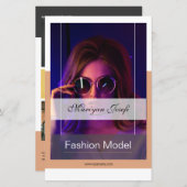 Modélisation du Modèle de carte Comp (Devant / Derrière)