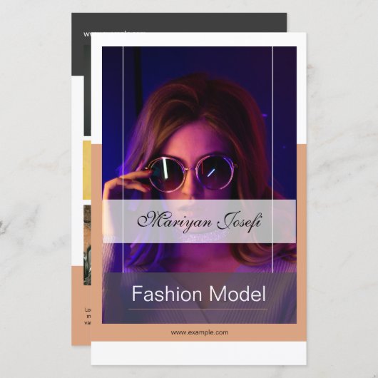 Modélisation du Modèle de carte Comp (Devant / Derrière)