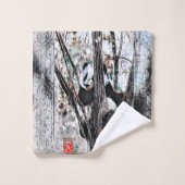 Modellen beer: Panda Life 01-03 Bad Handdoek (Wasdoekje)