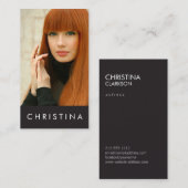 Modellen en Actoren Modern Headshot Visitekaartje (Voorkant / Achterkant)