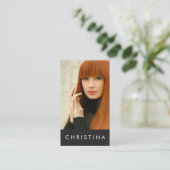 Modellen en Actoren Modern Headshot Visitekaartje (Staand voorkant)