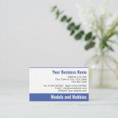 Modellen en Hobbies QR-code Visitekaartje (Staand voorkant)