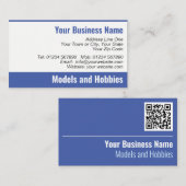 Modellen en Hobbies QR-code Visitekaartje (Voorkant / Achterkant)