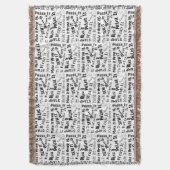 Modellen maken voor Typografie Deken (Voorkant Verticaal)