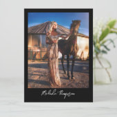 Modelleren Actief Comp Kaart 5 Foto Script Black (Staand voorkant)