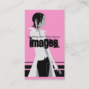 Modelleren en Talent Agency Visitekaartjes {Roze}