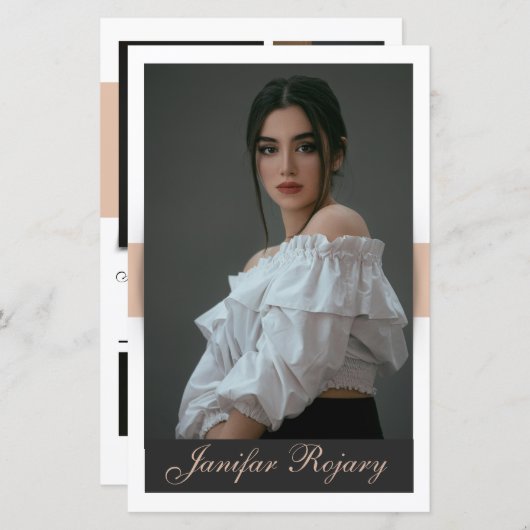 Modellering Comp Kaart Sjabloon (Voorkant / Achterkant)