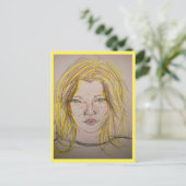 modelmeisje briefkaart (Staand voorkant)