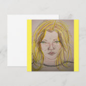 modelmeisje kaart (Voorkant / Achterkant)