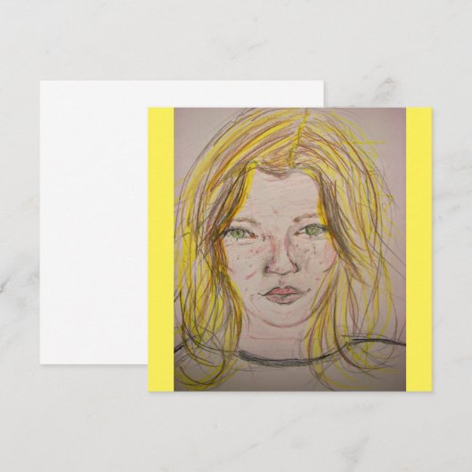 modelmeisje kaart (Voorkant / Achterkant)