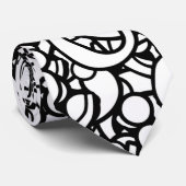 Modelontwerp voor typografisch vraagteken stropdas (Opgerold)