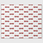 Modelpatroon Firevrachtwagenpartij Cadeaupapier (Vlak)