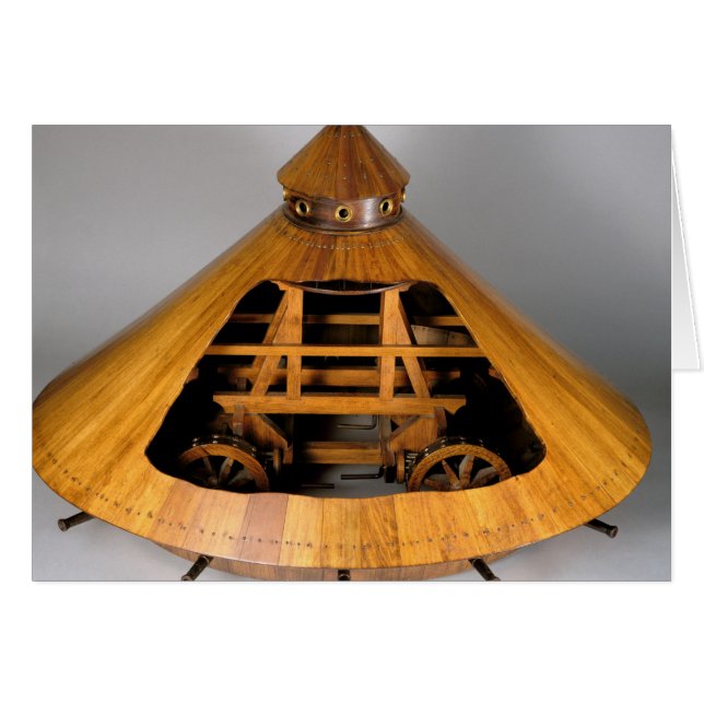 Modelreconstructie van het ontwerp van de da Vinci (Voorkant Horizontaal)