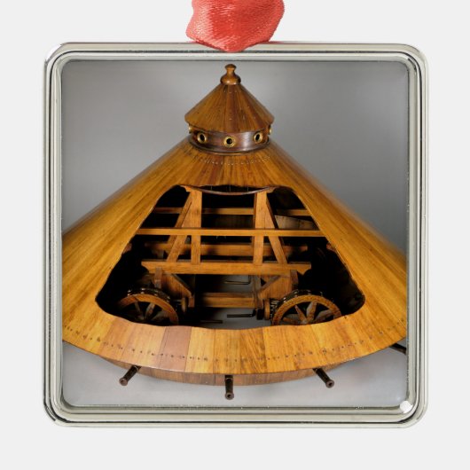 Modelreconstructie van het ontwerp van de da Vinci Metalen Ornament (Voorkant)