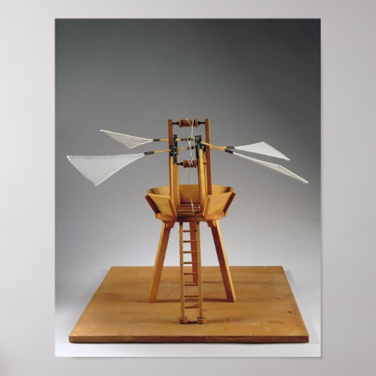 Modelreconstructie van het ontwerp van de da Vinci Poster (Voorkant)