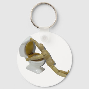 ModelSickIntoToilet110511 Sleutelhanger