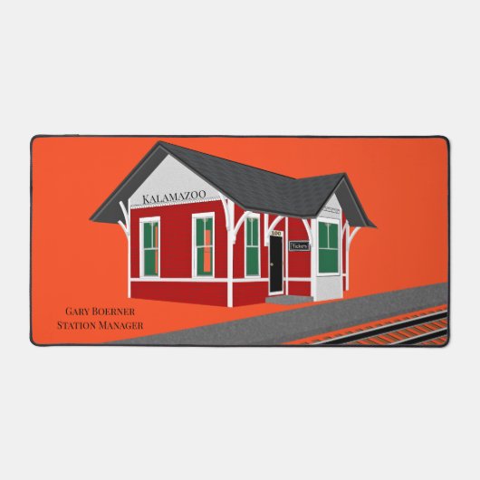 Modelspoorweg Treinstation Controller Bureaumat (Voorkant)