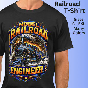 Modelspoorwegingenieur Stoomtrein T-shirt
