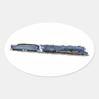 modelstoomlocomotief ovale sticker