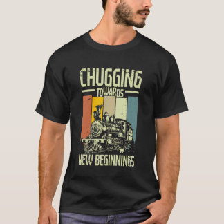 Modeltrein puft richting t-shirt