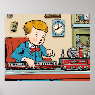 Modeltreinen - Kinderen speelgoed Poster