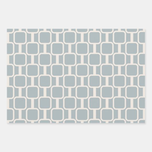 Modemlinks Retro Modern geometrisch patroon Inpakpapier Vel (Voorkant 3)