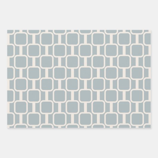 Modemlinks Retro Modern geometrisch patroon Inpakpapier Vel (Voorkant)