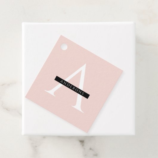 Moden 3Collage Foto & Gray Best Family Gift Bedankjes Labels (In situ)