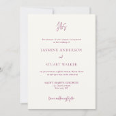 Moden all in one Wedding Invitation QR code (Devant)