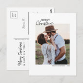 Moden Briefkaart voor kerstmis, bewerkbaar afdrukb (Voorkant / Achterkant)