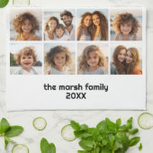 Moden, Minimale Fotoraster met 17 foto's Theedoek (Gevouwen)