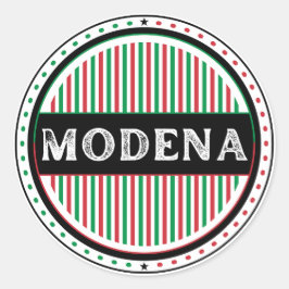 Modena City Pride Emblem – Italian Identity Ronde Sticker
