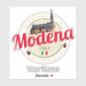 Modena Emilia-Romagna Balsamico Italië Souvenir Sticker (Vel)