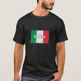 Modena - Italië - Stad met Italiaanse vlag T-shirt