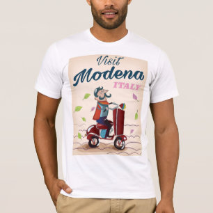 Modena Italy Scooter-reisposter T-shirt