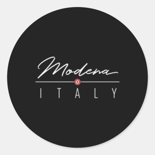 Modena voor Italië Ronde Sticker (Voorkant)