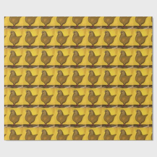 Modena Yellow Schietti Pigeon Cadeaupapier (Vlak)