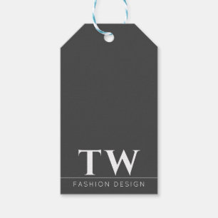 Modeontwerper Zwart Cadeaulabel