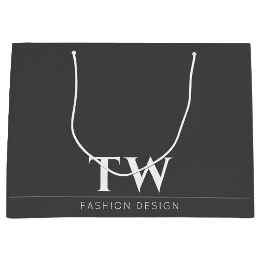 Modeontwerper Zwart Groot Cadeauzakje (Voorkant)