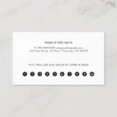 Moder Elegant Black White Pattern Stripes Loyalty (Achterkant)