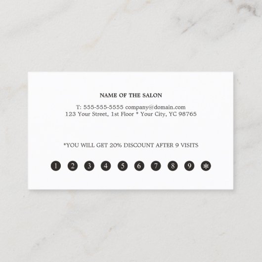 Moder Elegant Black White Pattern Stripes Loyalty (Achterkant)