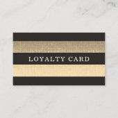 Moder Elegant Black White Pattern Stripes Loyalty (Voorkant)