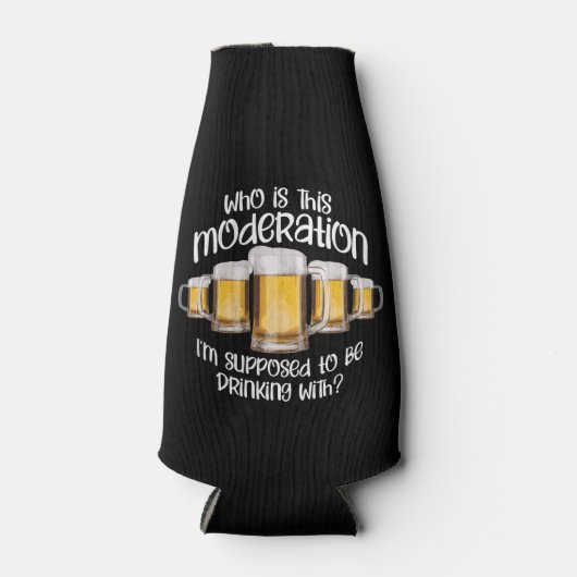 Modération (en boisson) glacière de bouteille (Devant)