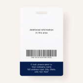 Moderm aangepaste foto- en naamplaatje badge (Achterkant)